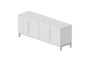 3D Furniture - Wooden Buffet - Schuster - Loop