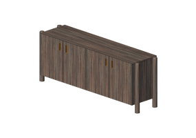 3D Furniture - Wooden Buffet - Schuster - Voyage