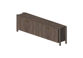 M&oacute;veis 3D - Buffet de madeira - Schuster - Voyage