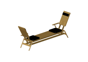 Butacas y Camillas 3D - Chaise de madera - Schuster - Prosa