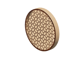 L&aacute;mpara de pared 3D - L&aacute;mpara de madera - Schuster - LARANJEIRA