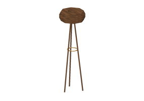 L&acirc;mpada de assoalho 3D - Lumin&aacute;ria - Schuster - Jali