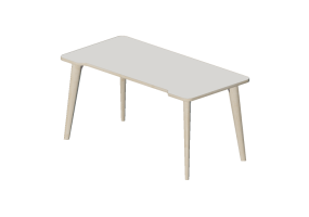 Escritorios 3D - Escritorio rectangular - Senator - Palio - PL1608