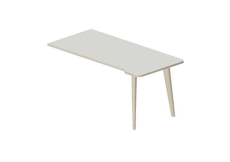 Escrivaninhas 3D - Escrivaninha retangular modular -... Escrivaninhas 3D - Escrivaninha retangular modular -...