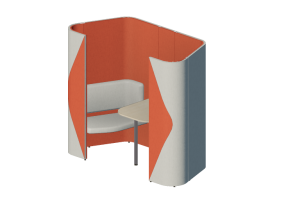 Bureaux 3D - S&eacute;parateur modulaire avec canap&eacute;s et table - Senator - Haven - HAPDD18