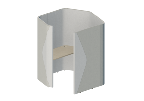 Bureaux 3D - S&eacute;parateur modulaire avec table - Senator - Haven - HAPDSP18L