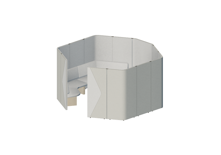 Escritorios 3D - Divisorio modular con sofás - Senator -... Escritorios 3D - Divisorio modular con sofás - Senator -...