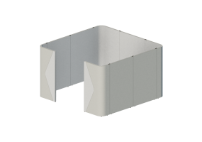3D Schreibtische - Modulare Trennwand - Senator - Haven - HAPDTW18