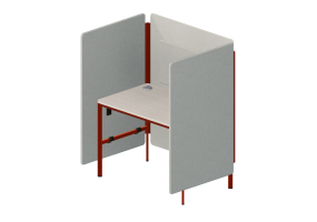 Escrivaninhas 3D - Divis&oacute;ria modular com mesa - Play - PYPPS08