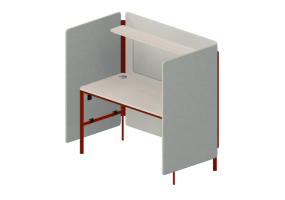 Escrivaninhas 3D - Divis&oacute;ria modular com mesa - Play - PYPPS09