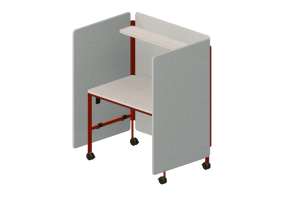Escrivaninhas 3D - Divis&oacute;ria modular com mesa - Play - PYPPS15
