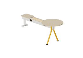 3D St&uuml;hle - Bank mit Sitz-Teil aus Holz und Tischchen - Senator - Colab - CB1SABPPLT