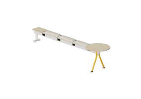 Sillas 3D - Banco con asiento y mesas - Senator - Colab - CB3SABPFLT