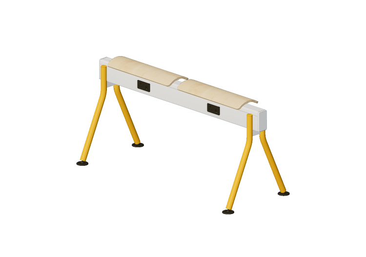 Chaises 3D - Banc avec assise en bois - Senator - Colab -... Chaises 3D - Banc avec assise en bois - Senator - Colab -...