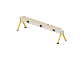 Sillas 3D - Banco con asiento de madera - Senator - Colab - CB3SBLP