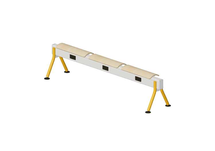 Sedie 3D - Panca con seduta in legno - Senator - Colab -... Sedie 3D - Panca con seduta in legno - Senator - Colab -...