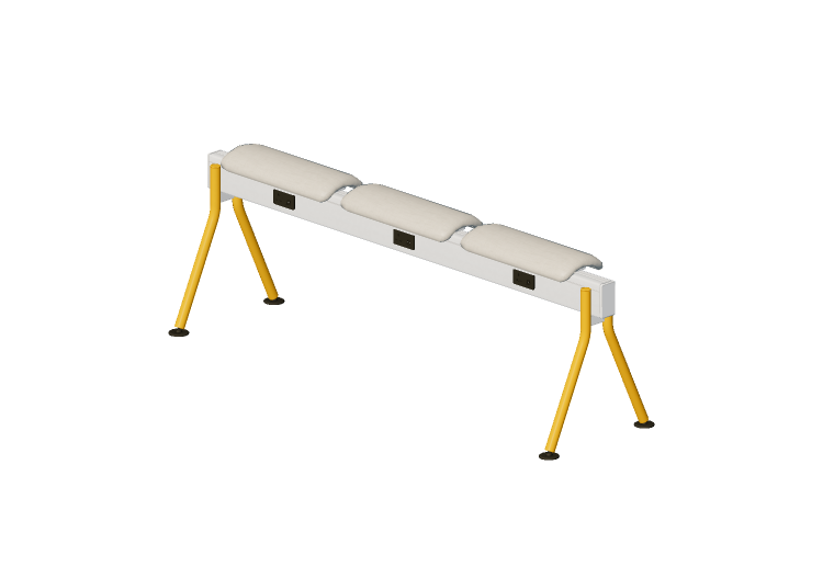 Sillas 3D - Banco con asiento de tela - Senator - Colab -... Sillas 3D - Banco con asiento de tela - Senator - Colab -...