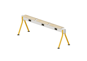 3D St&uuml;hle - Bank mit Sitz-Teil aus Holz - Senator - Colab - CB3SBPP