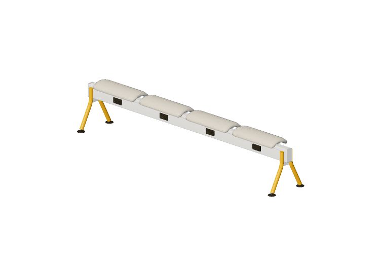 3D Chairs - Bench with fabric seat - Senator - Colab -... 3D Chairs - Bench with fabric seat - Senator - Colab -...