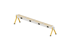 Cadeira 3D - Banco com assento em madeira - Senator - Colab - CB4SBLP