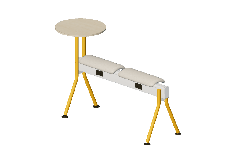 Chaises 3D - Banc avec assise en tissu et table - Senator -... Chaises 3D - Banc avec assise en tissu et table - Senator -...