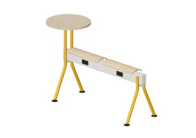 Sedie 3D - Panca con seduta in legno e tavolo - Senator - Colab - CB2SBPPT