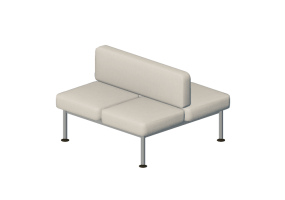 Poltrone 3D - Divano 4 posti con schienali - Senator - Colab - CB204B2