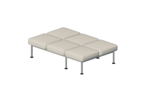 Poltronas 3D - Sof&aacute; de 6 plazas sin respaldo - Senator - Colab - CB206