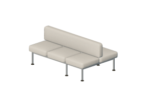Poltrone 3D - Divano 6 posti con schienali - Senator - Colab - CB204B3