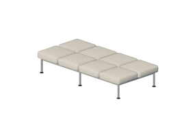 3D Arm Chairs - 8 seater sofa without backrests - Senator - Colab - CB208