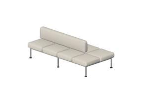 Poltronas 3D - Sof&aacute; de 8 plazas con respaldo - Senator - Colab - CB208B3
