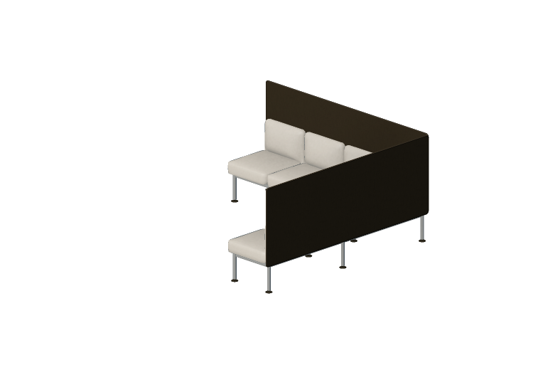 Poltrone 3D - Divano ad angolo 7 posti con schienali -... Poltrone 3D - Divano ad angolo 7 posti con schienali -...