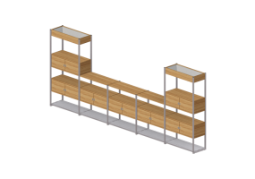 Estantes 3D - Composição modular para arquivo - Senator - Framed