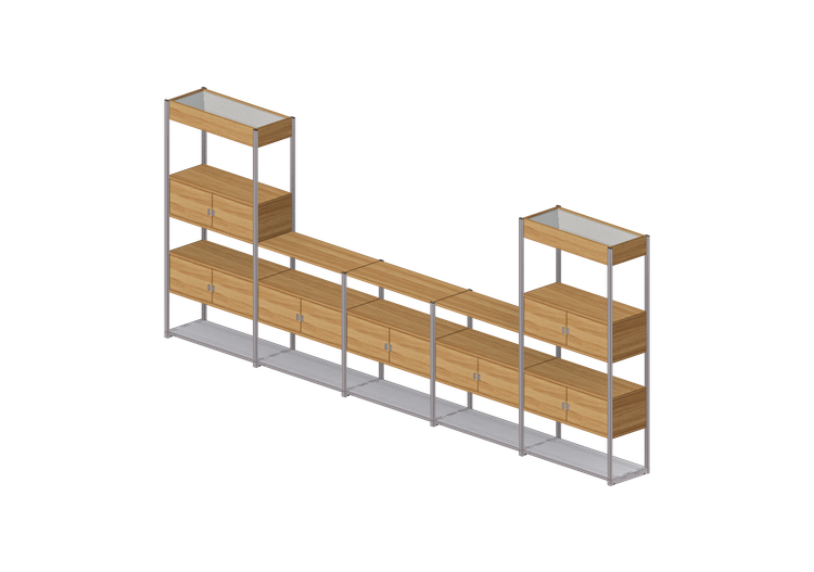 Estantes 3D - Composição modular para arquivo - Senator -... Estantes 3D - Composição modular para arquivo - Senator -...