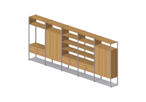 Librerías y Contenedores 3D - Composición móvil archivador de documentos - Senator - Framed