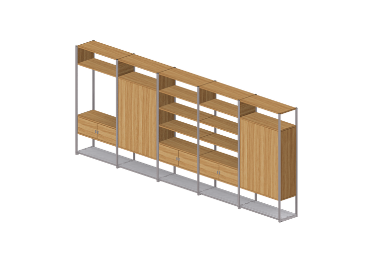 Librerie e Contenitori 3D - Composizione mobile di... Librerie e Contenitori 3D - Composizione mobile di...