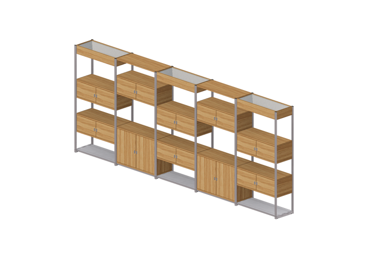 Librerie e Contenitori 3D - Composizione mobile di... Librerie e Contenitori 3D - Composizione mobile di...