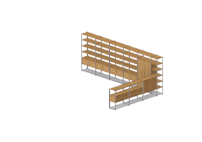 Librerías y Contenedores 3D - Composición móvil archivador de documentos - Senator - Framed