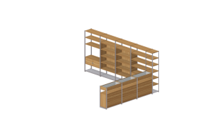 Bookshelves and Containers 3D - Document filing cabinet composition - Senator - Framed