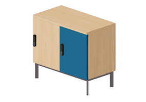 Biblioth&egrave;que 3D - Meuble de rangement documents - Senator - Play Storage - PYP7-8-2LU-DL