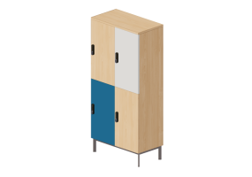 3D B&uuml;cherregal und Beh&auml;lter - Aktenschrank - Senator - Play Storage - PYP18-8-4LU-DL