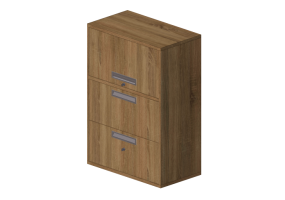 3D B&uuml;cherregal und Beh&auml;lter - Aktenschrank - Senator - Universal - MSF12-8-2DWF