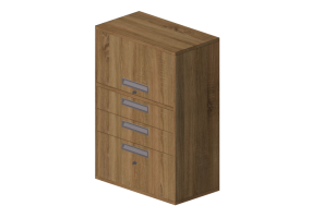Bookshelves and Containers 3D - Document filing cabinet - Senator - Universal - MSF12-8-3DWF