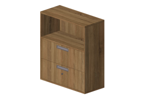 3D B&uuml;cherregal und Beh&auml;lter - Aktenschrank - Senator - Universal - MSF12-10-2DWC