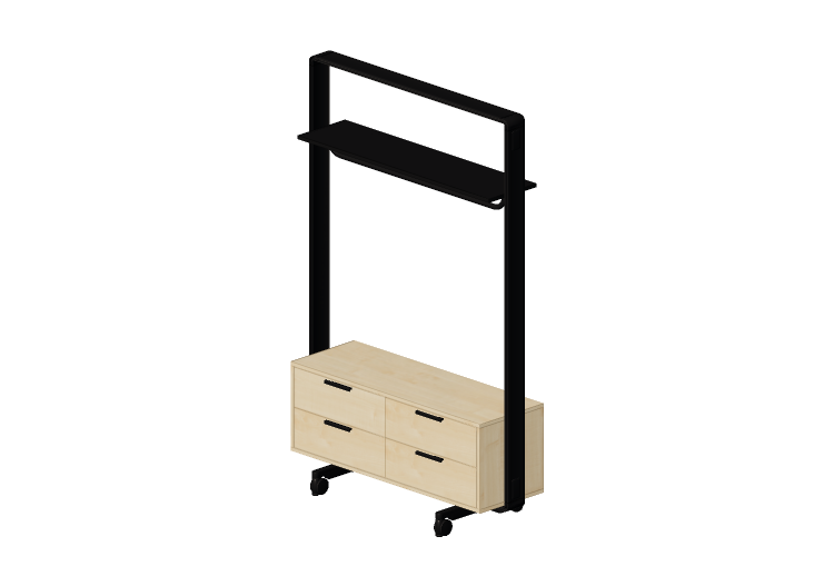 3D Möbel - Kleiderständer mit Schubladen - Senator - Adapt... 3D Möbel - Kleiderständer mit Schubladen - Senator - Adapt...