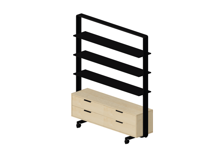 Mobili 3D - Scaffale con cassettiera - Senator - Adapt Wall... Mobili 3D - Scaffale con cassettiera - Senator - Adapt Wall...