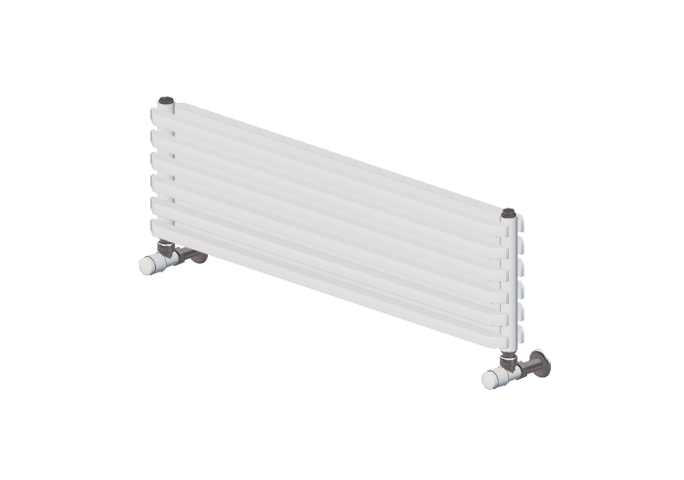 Radiador e Ventiloconvectores 3D - Radiador horizontal de... Radiador e Ventiloconvectores 3D - Radiador horizontal de...