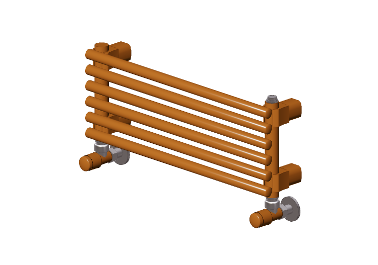 Radiador e Ventiloconvectores 3D - Radiador horizontal de... Radiador e Ventiloconvectores 3D - Radiador horizontal de...