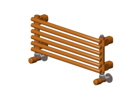 Radiateur et Ventilateur-convecteur 3D - Radiateur horizontal en acier - Senia Group - Cascade
