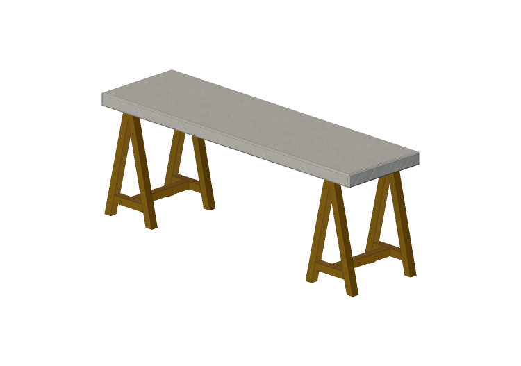 3D Tables - Rectangular table - Sierra - Brasilidades -... 3D Tables - Rectangular table - Sierra - Brasilidades -...